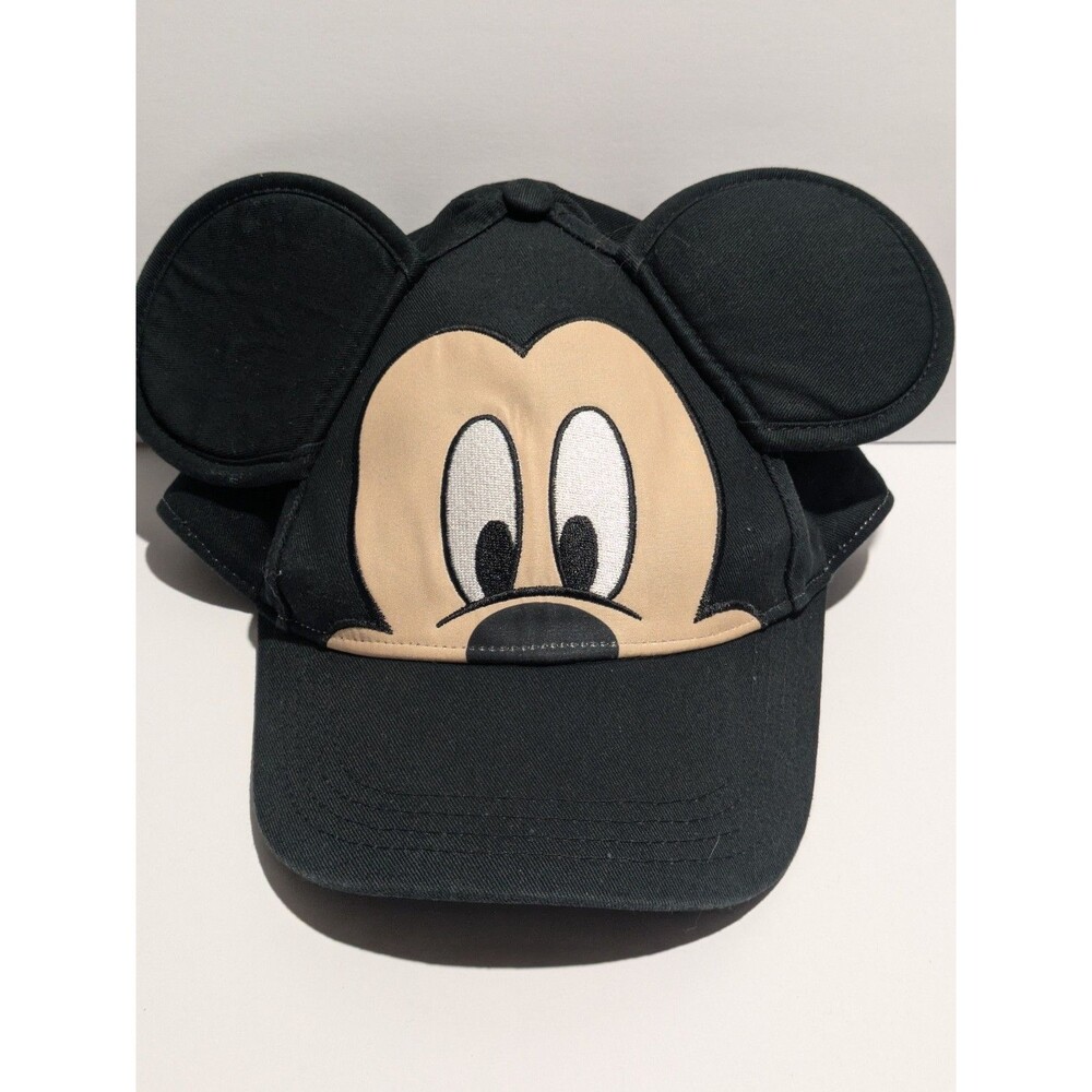 Disney Mickey Mouse Peekaboo Ears Black Baseball Cap Hat‎ Kids